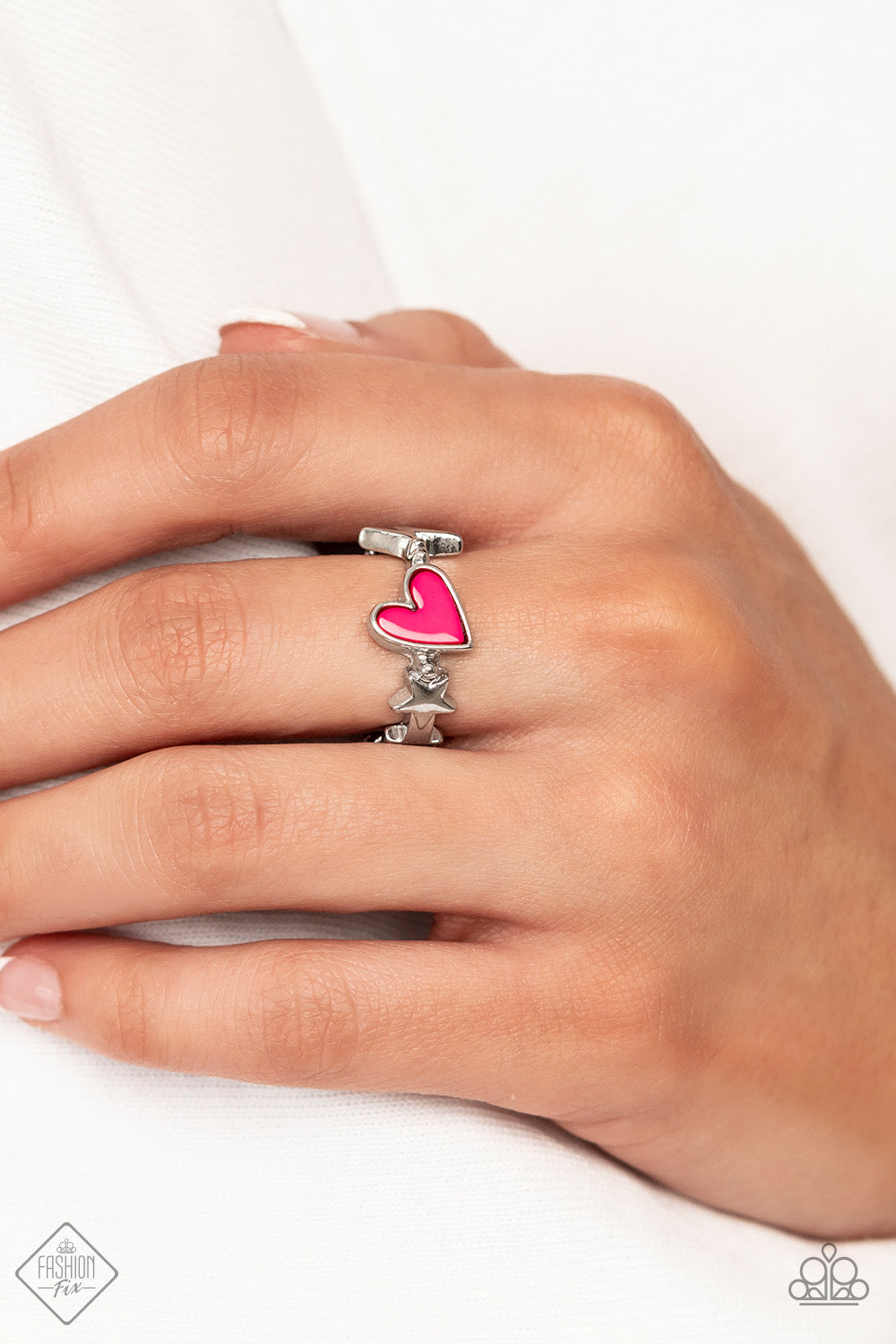 Contemporary Charm - Pink Paparazzi Fashion Fix Ring