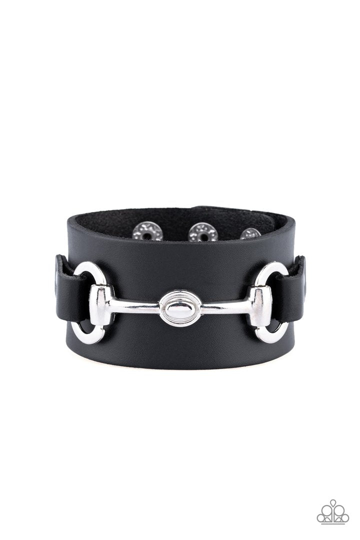 Biker Band Black Urban Bracelet
