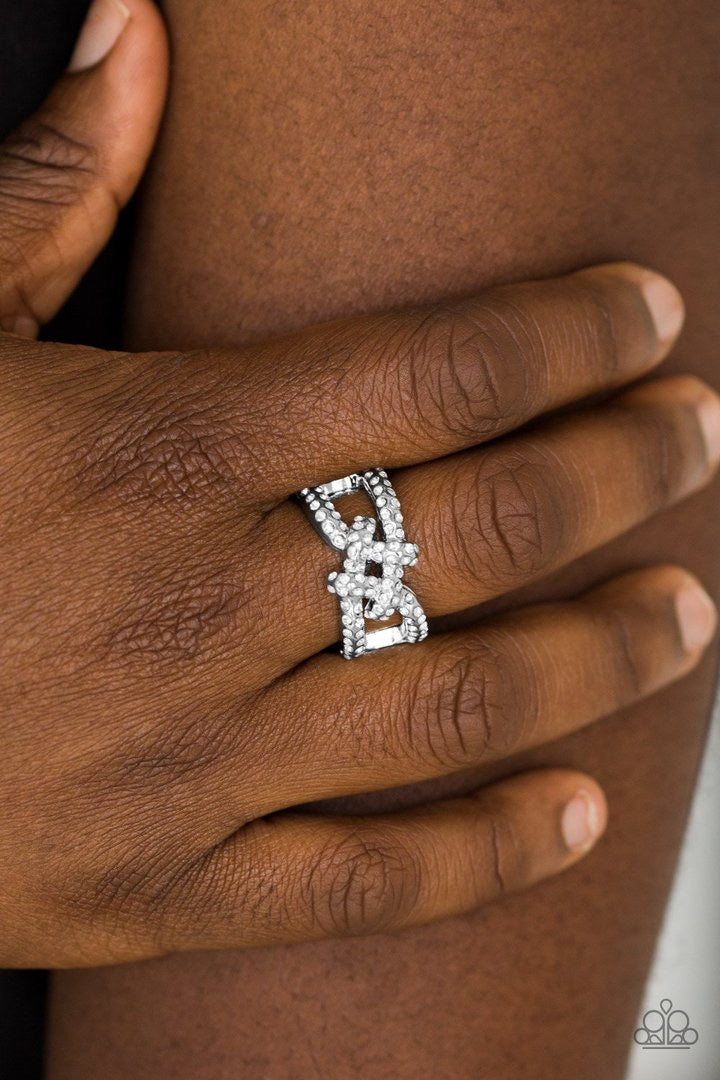 Can Only Go UPSCALE From Here - white - Paparazzi ring