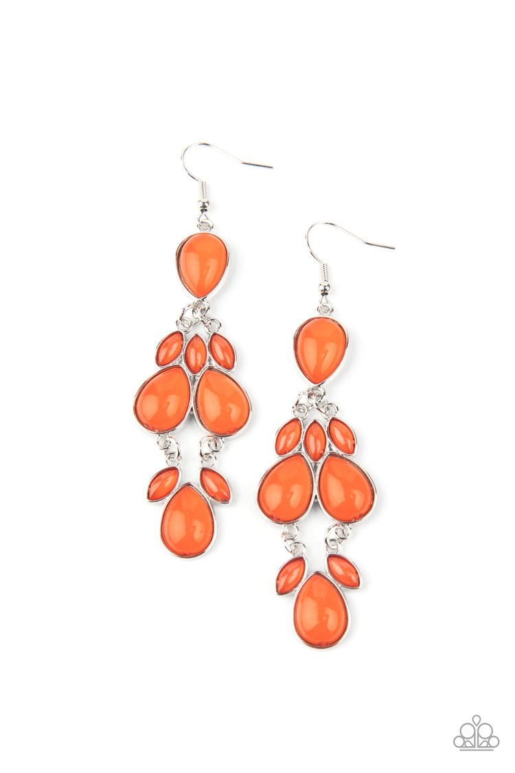 Superstar Social Orange Paparazzi Earrings