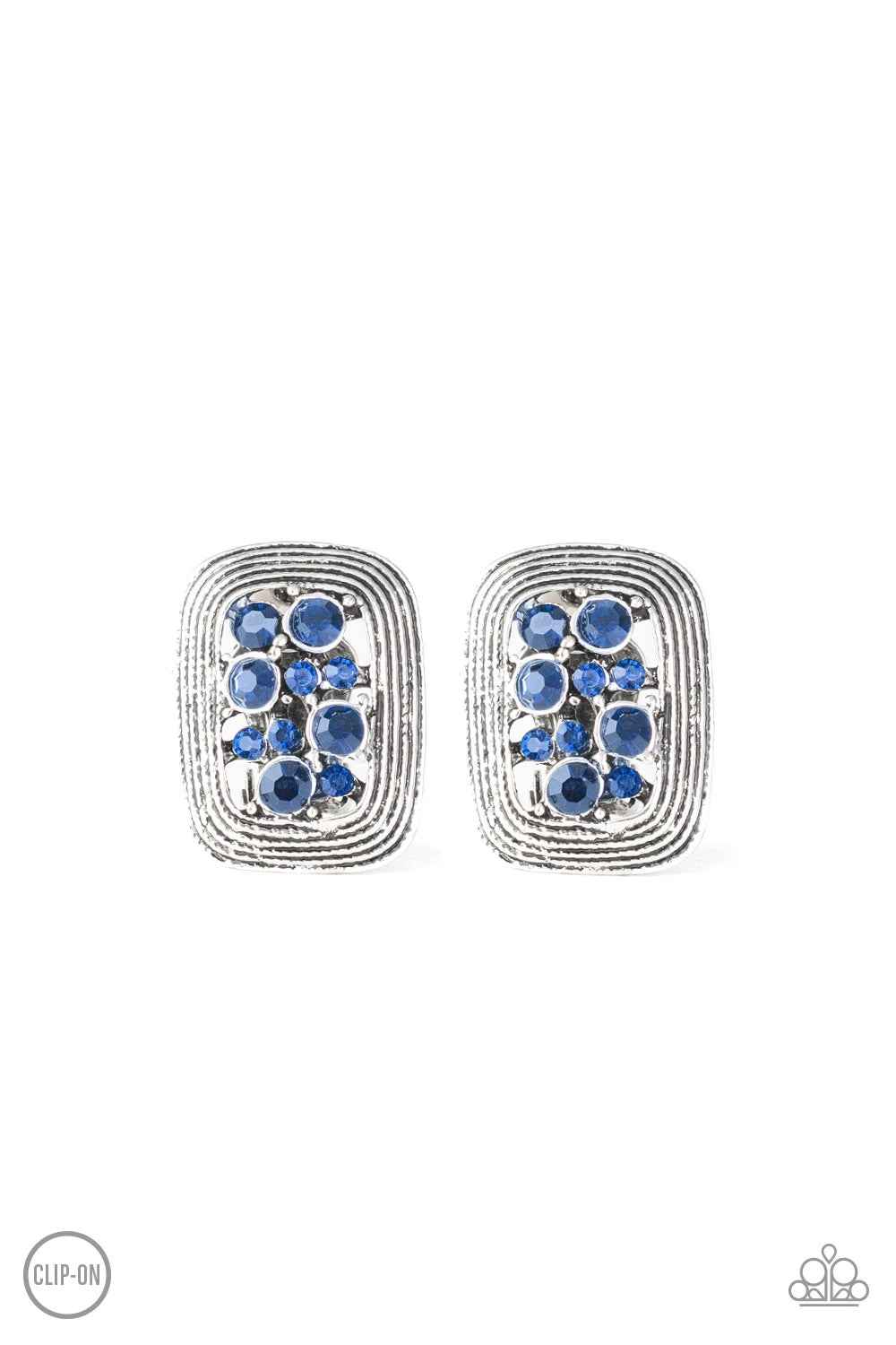 Darling Dazzle Blue Paparazzi Clip On Earrings