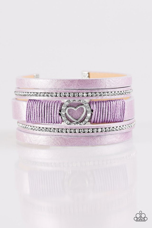 It Takes Heart Purple Paparazzi Urban Bracelet