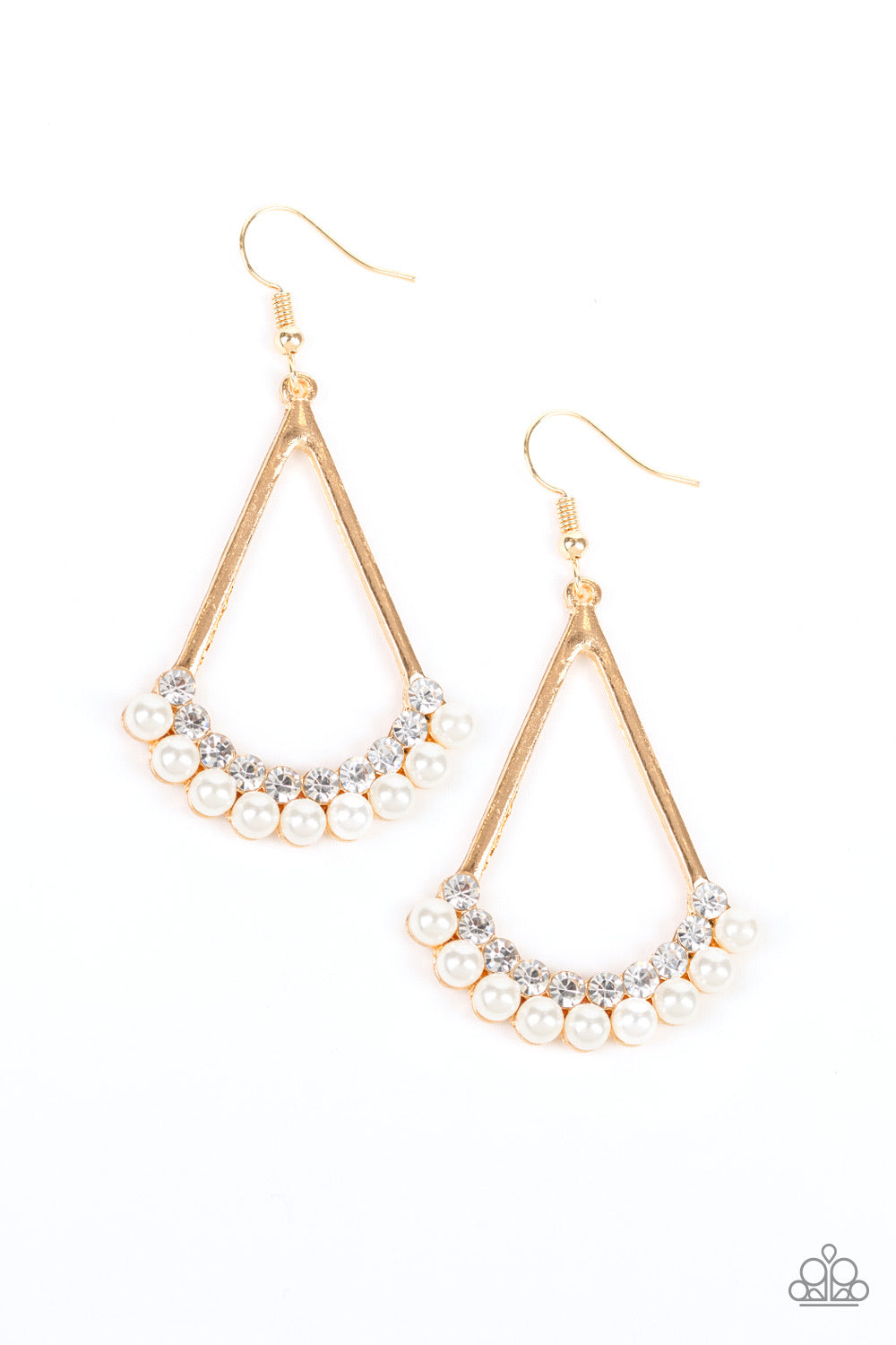 Top to Bottom Gold Paparazzi Earrings