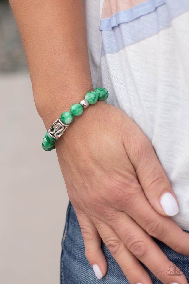 Soothes the Soul - Green Urban Paparazzi Bracelet