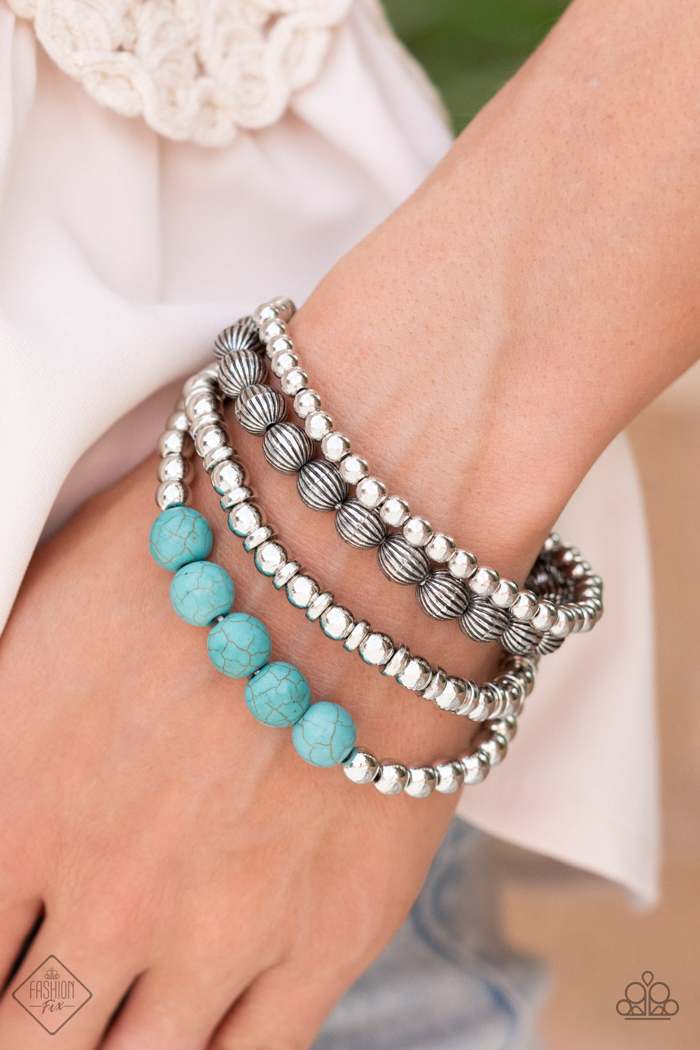 Wildland Wanderer - Blue Paparazzi Fashion Fix Bracelet