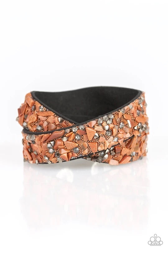 CRUSH Hour - Brown Paparazzi Bracelet