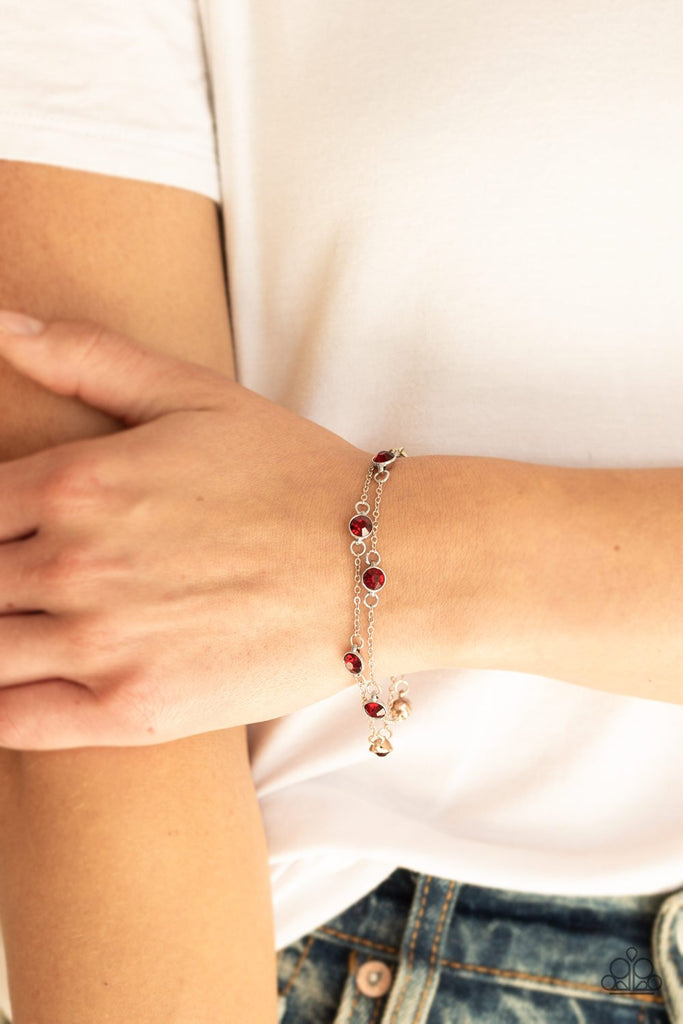 Spotlight Starlight - Red Paparazzi Bracelet