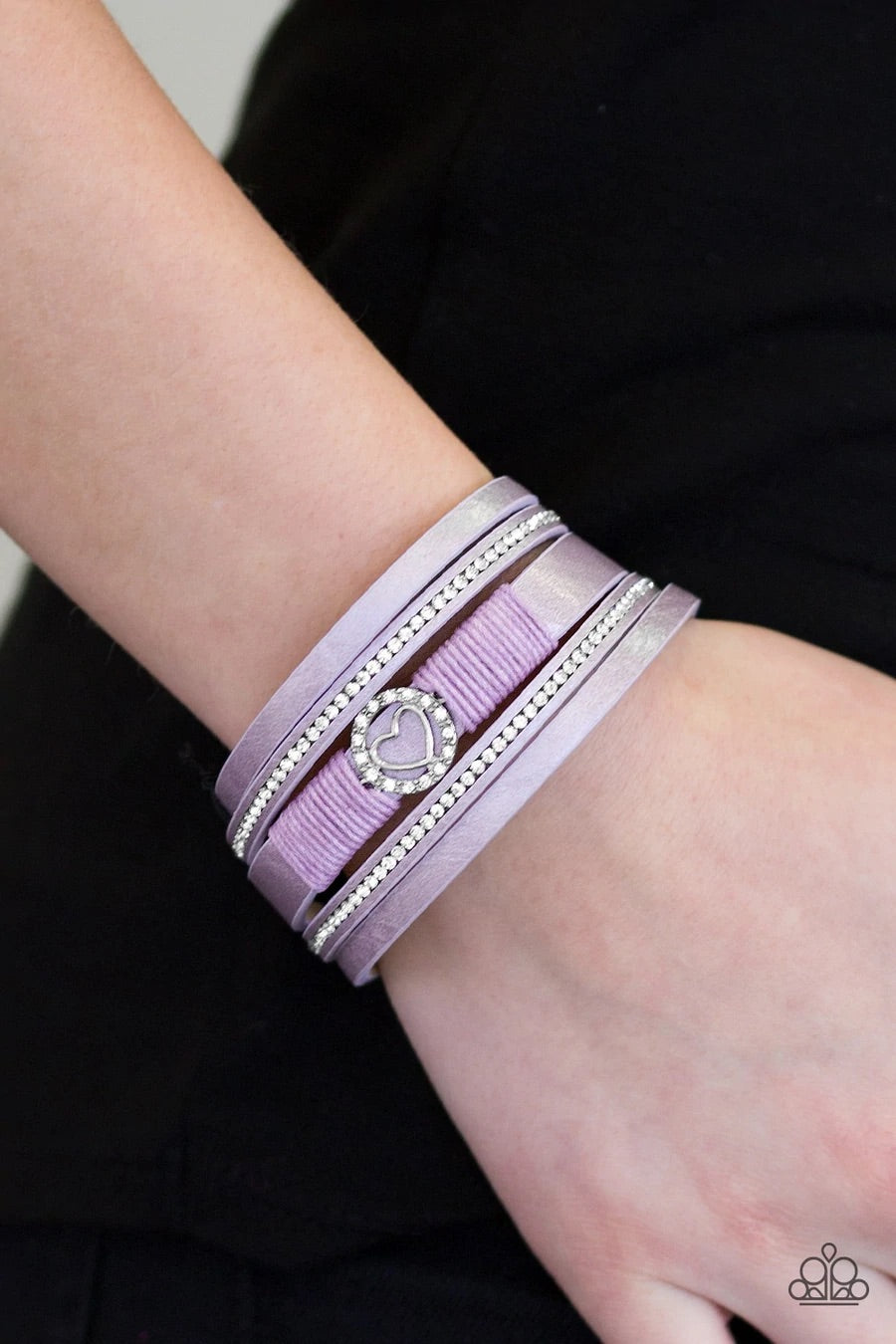 It Takes Heart Purple Paparazzi Urban Bracelet