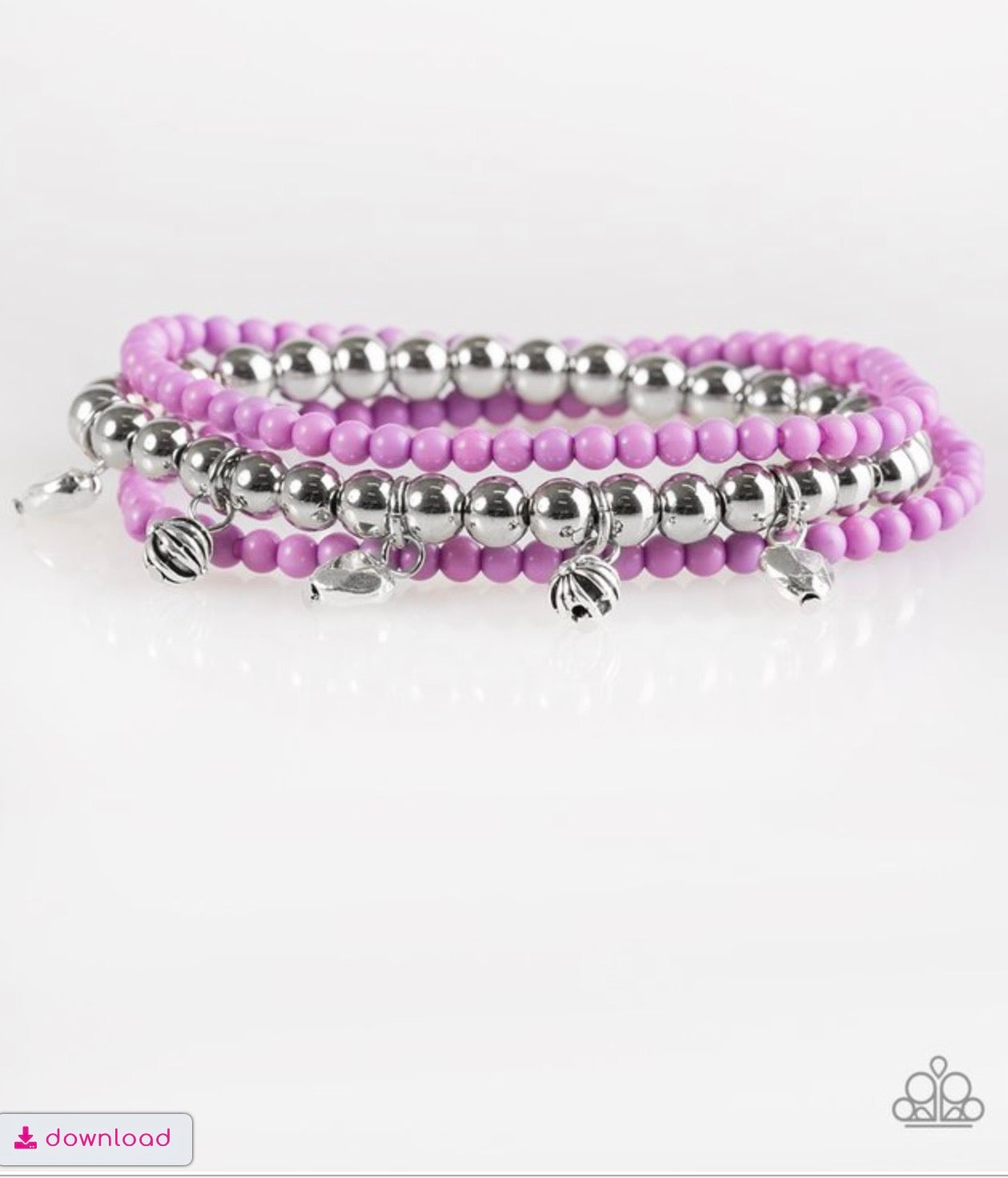 Springtime Sweethearts - Purple Paparazzi Bracelet