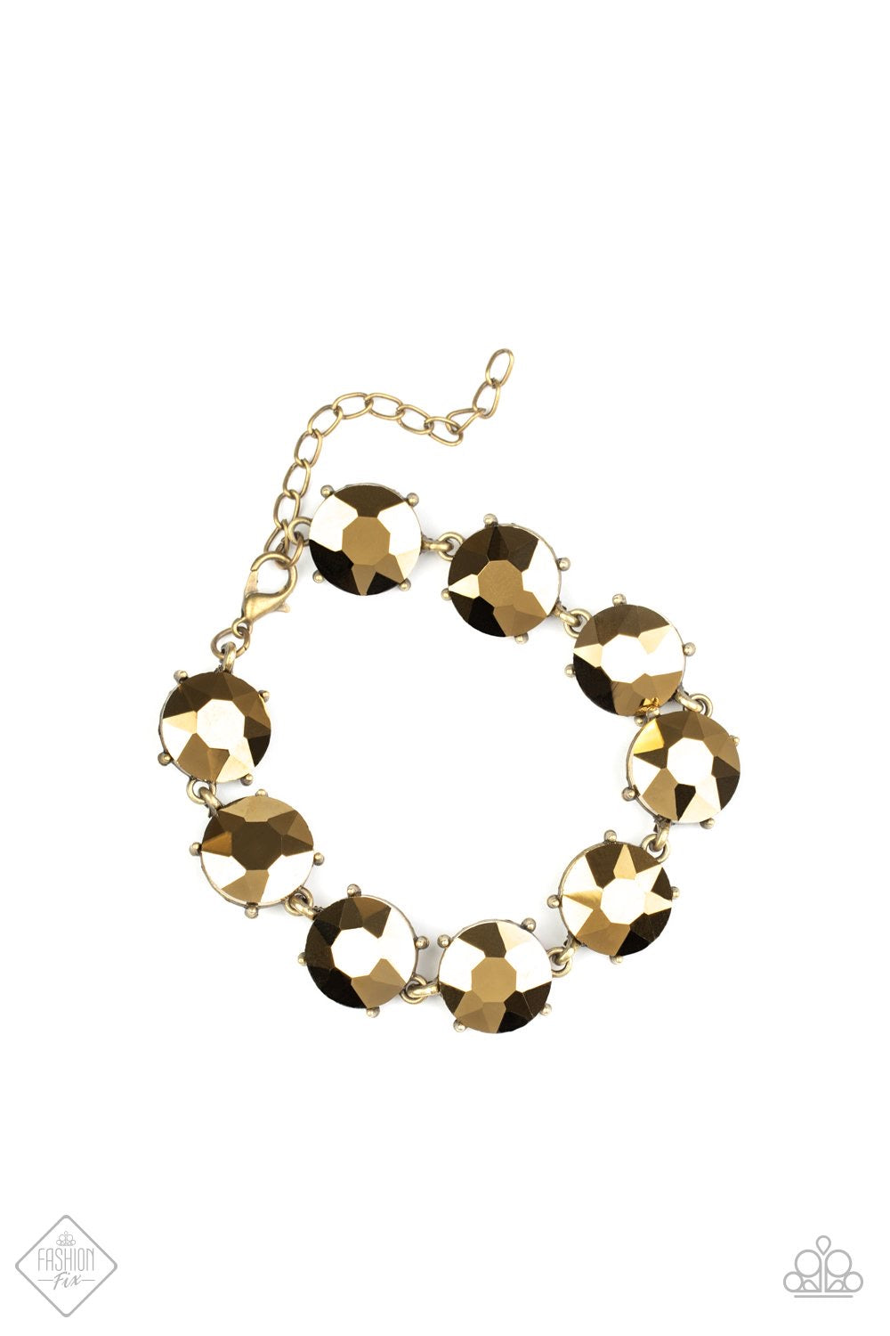 Fabulously Flashy - Brass Paparazzi Bracelet