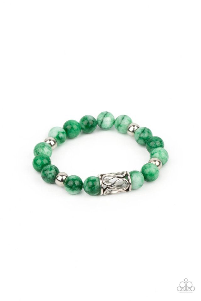 Soothes the Soul - Green Urban Paparazzi Bracelet