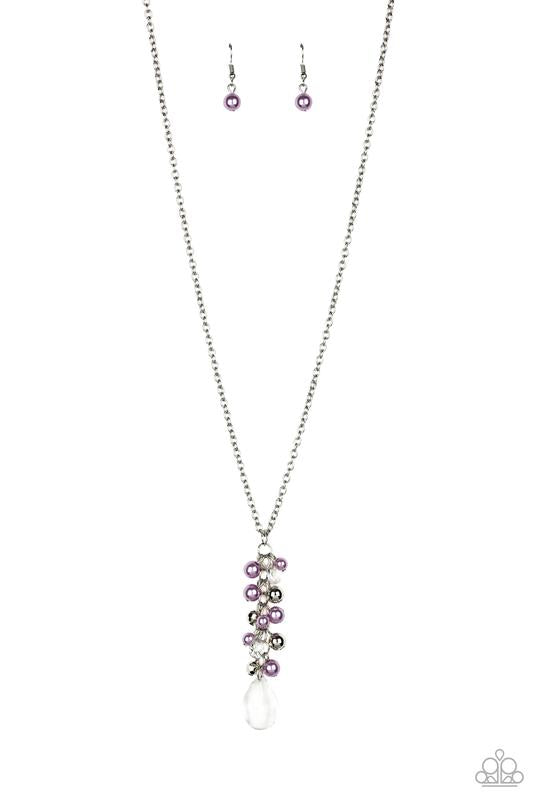 Teardrop Serenity Purple Paparazzi Necklace