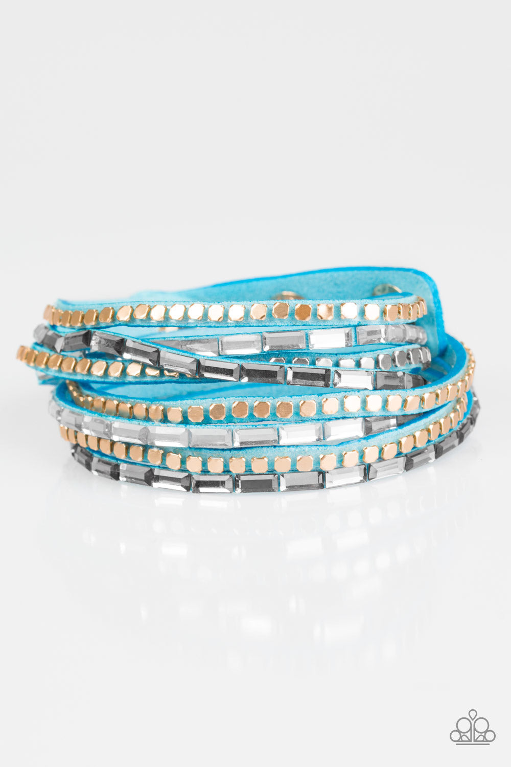 This Time With Attitude - Blue Paparazzi Urban Bracelet