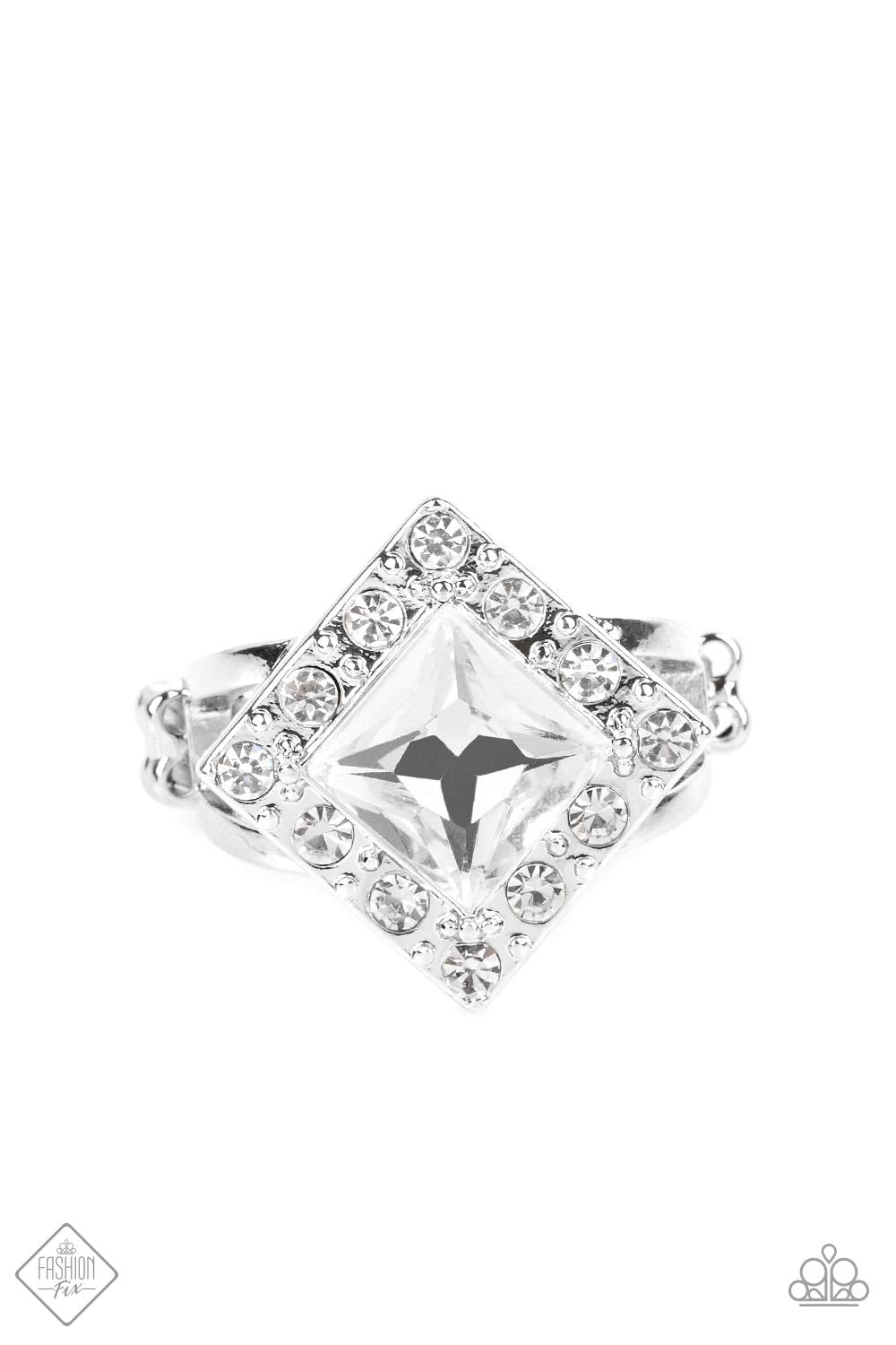 Transformational Twinkle - White Paparazzi Fashion Fix Ring