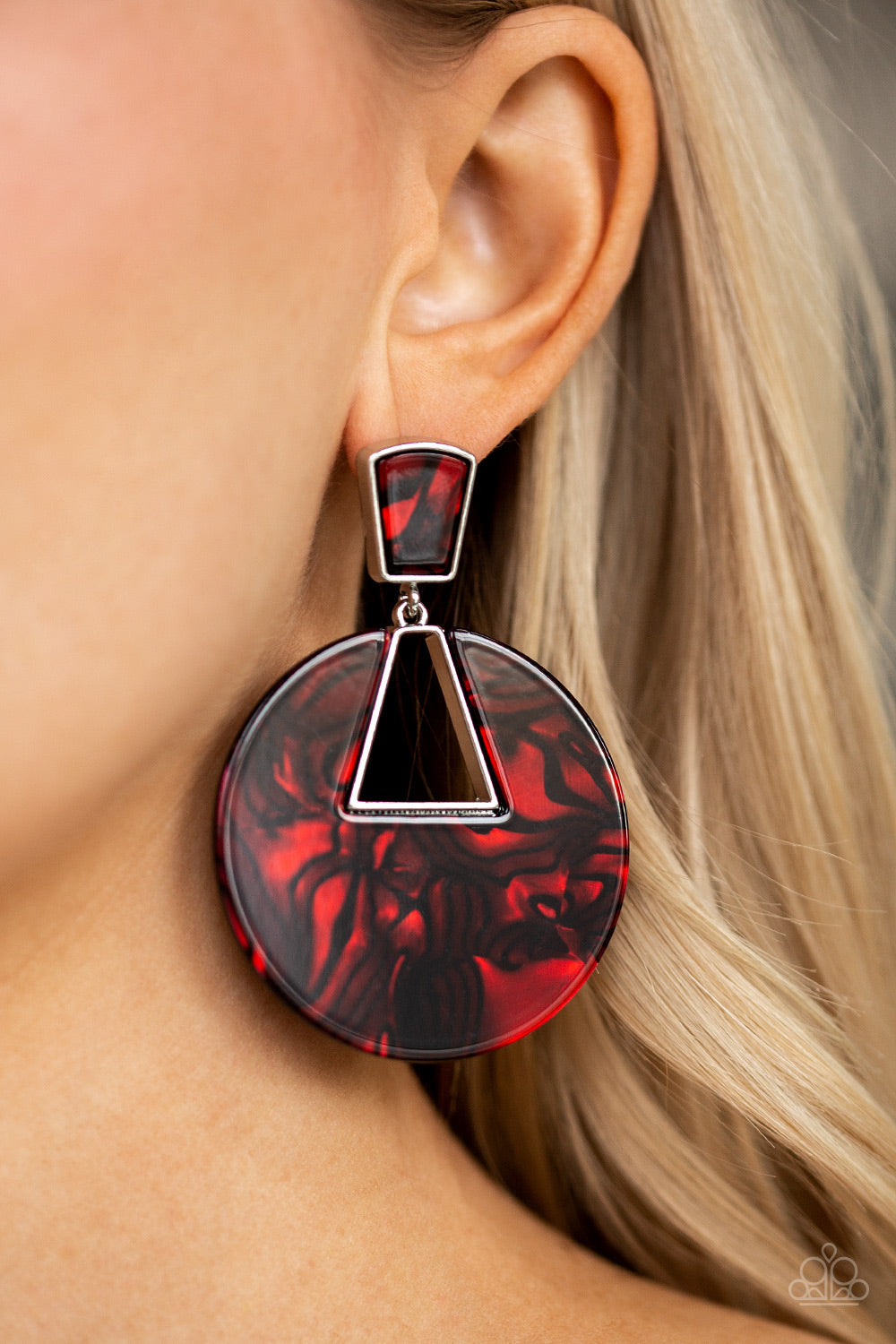 Let HEIR Rip! - Red Paparazzi Post Earrings