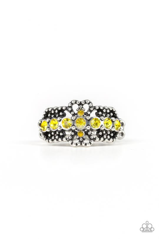 GLOW Your Mind Yellow Paparazzi Ring