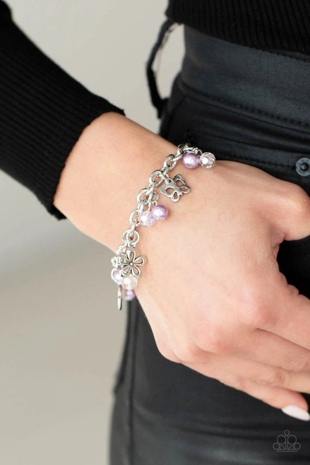 Retreat Into Romance Purple Paparazzi Bracelet