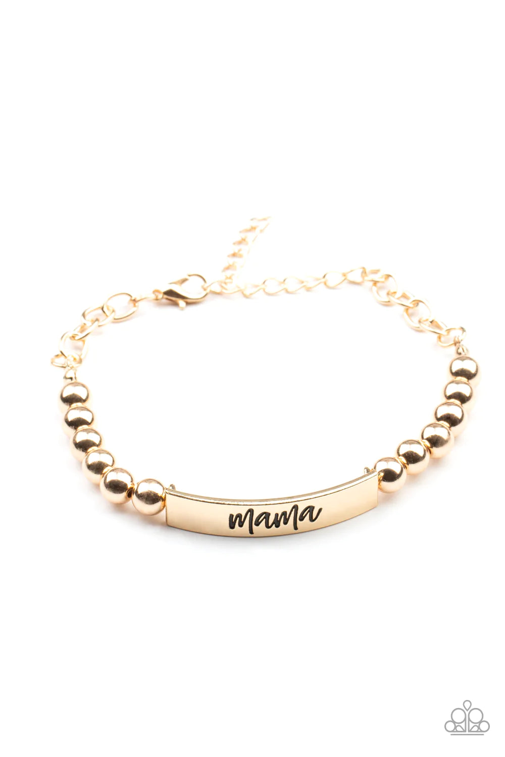 Mom Squad Gold Paparazzi Bracelet
