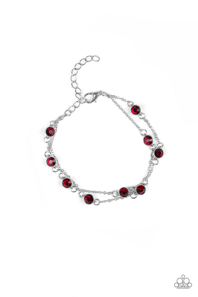 Spotlight Starlight - Red Paparazzi Bracelet