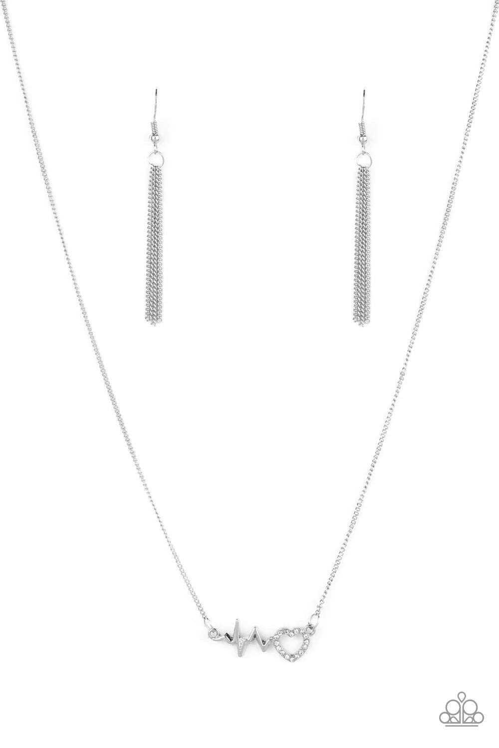HEARTBEAT Street White Paparazzi Necklace