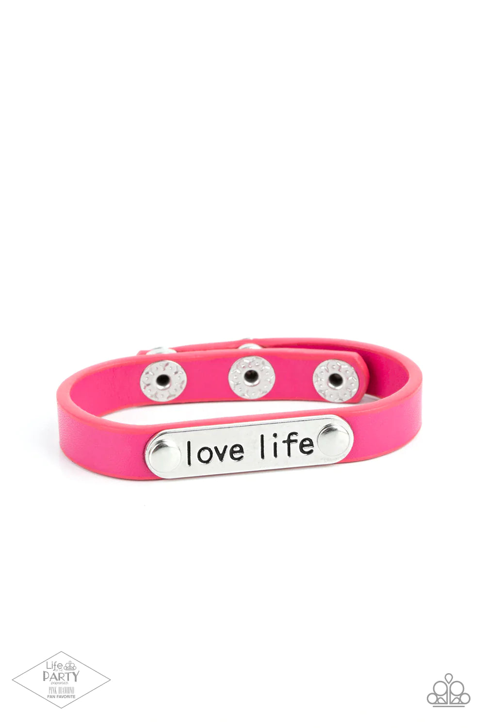 Love Life Pink Paparazzi Life of the Party Bracelet