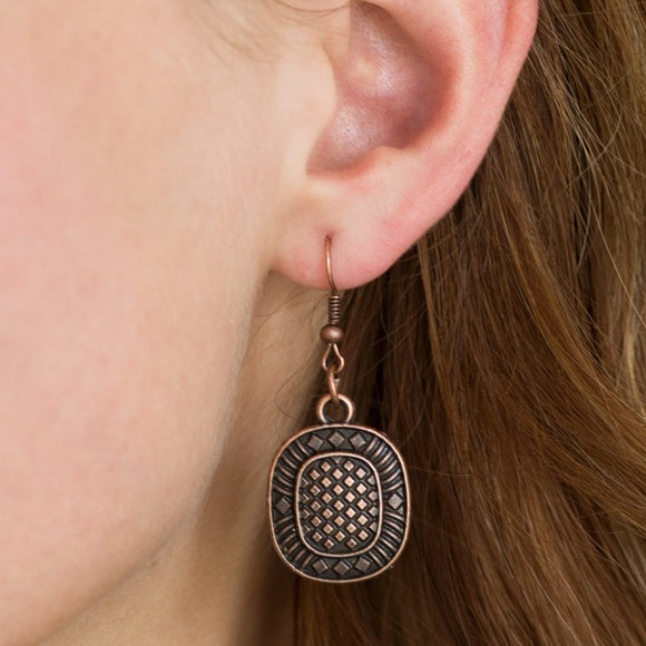 Prehistoric Powerhouse Copper Paparazzi Life of the Party Exclusive Necklace