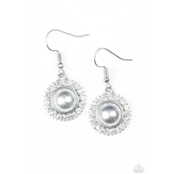 Take A Vow White Paparazzi Earrings
