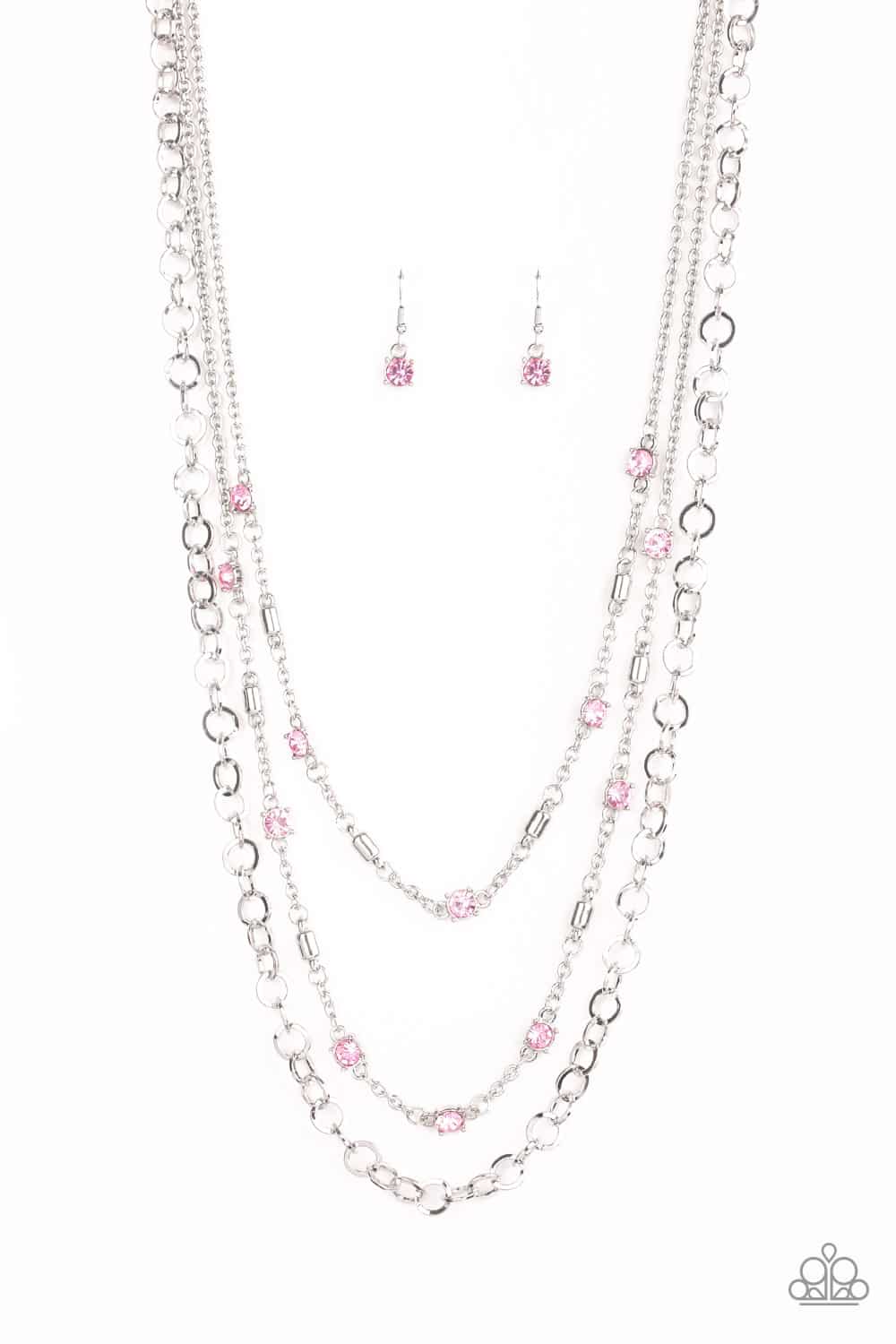 Metro Mixer Pink Paparazzi Necklace