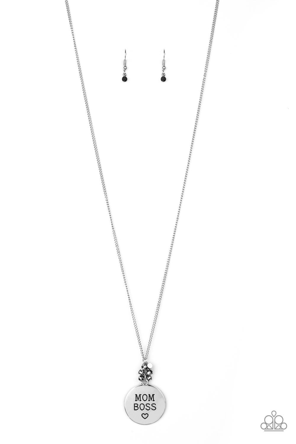 Mom Boss Silver Paparazzi Necklace