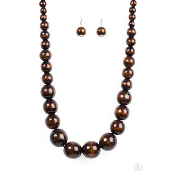 Effortlessly Everglades Brown Paparazzi Necklace