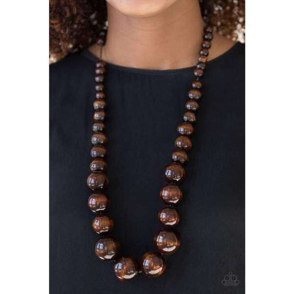 Effortlessly Everglades Brown Paparazzi Necklace