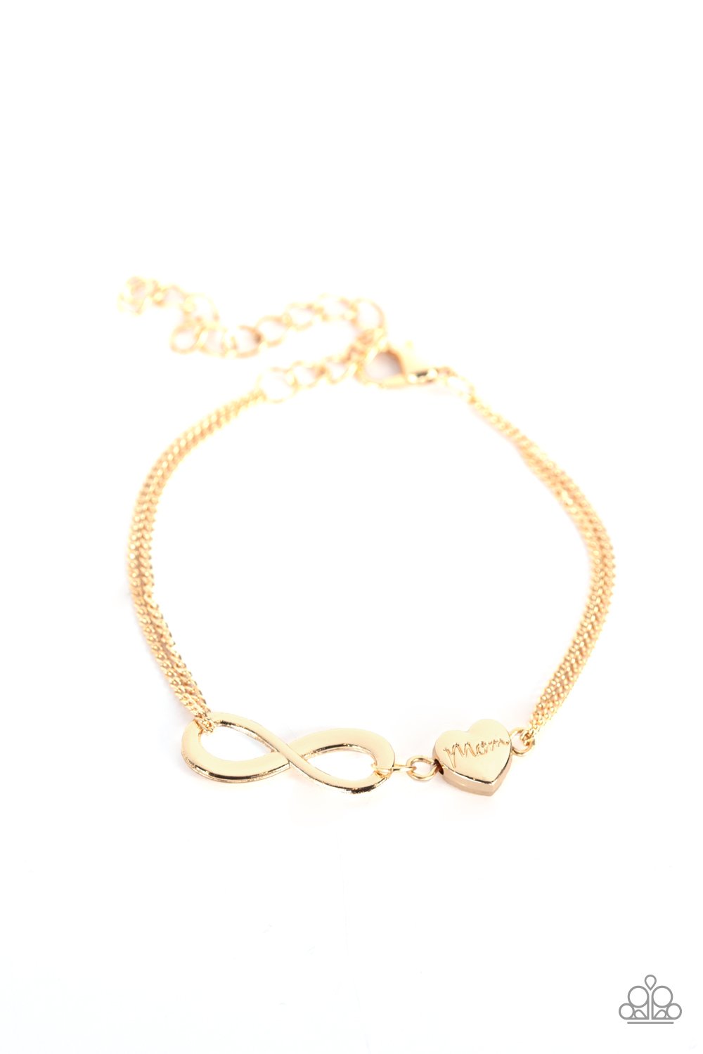 Purest Love Gold Paparazzi Bracelet