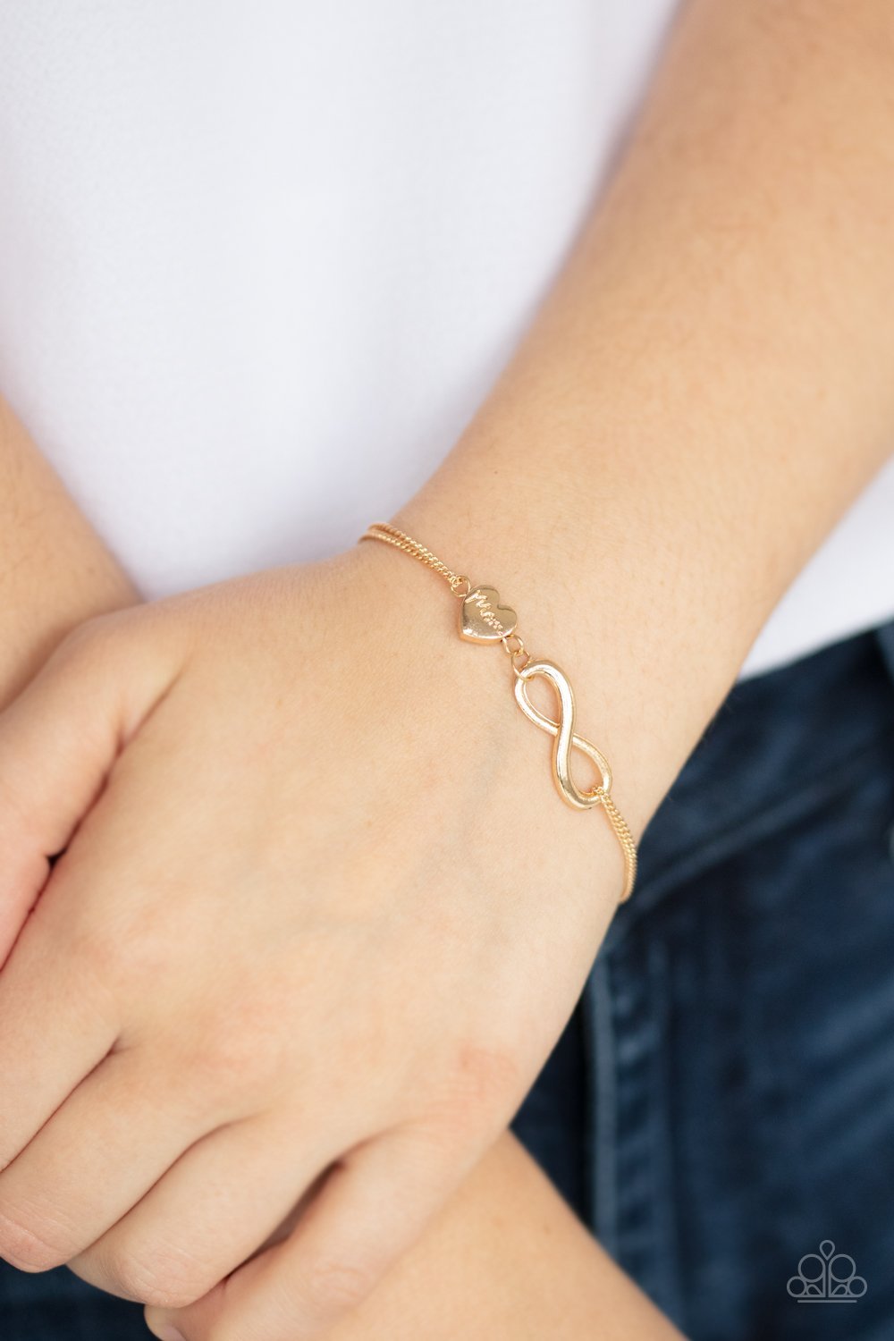 Purest Love Gold Paparazzi Bracelet