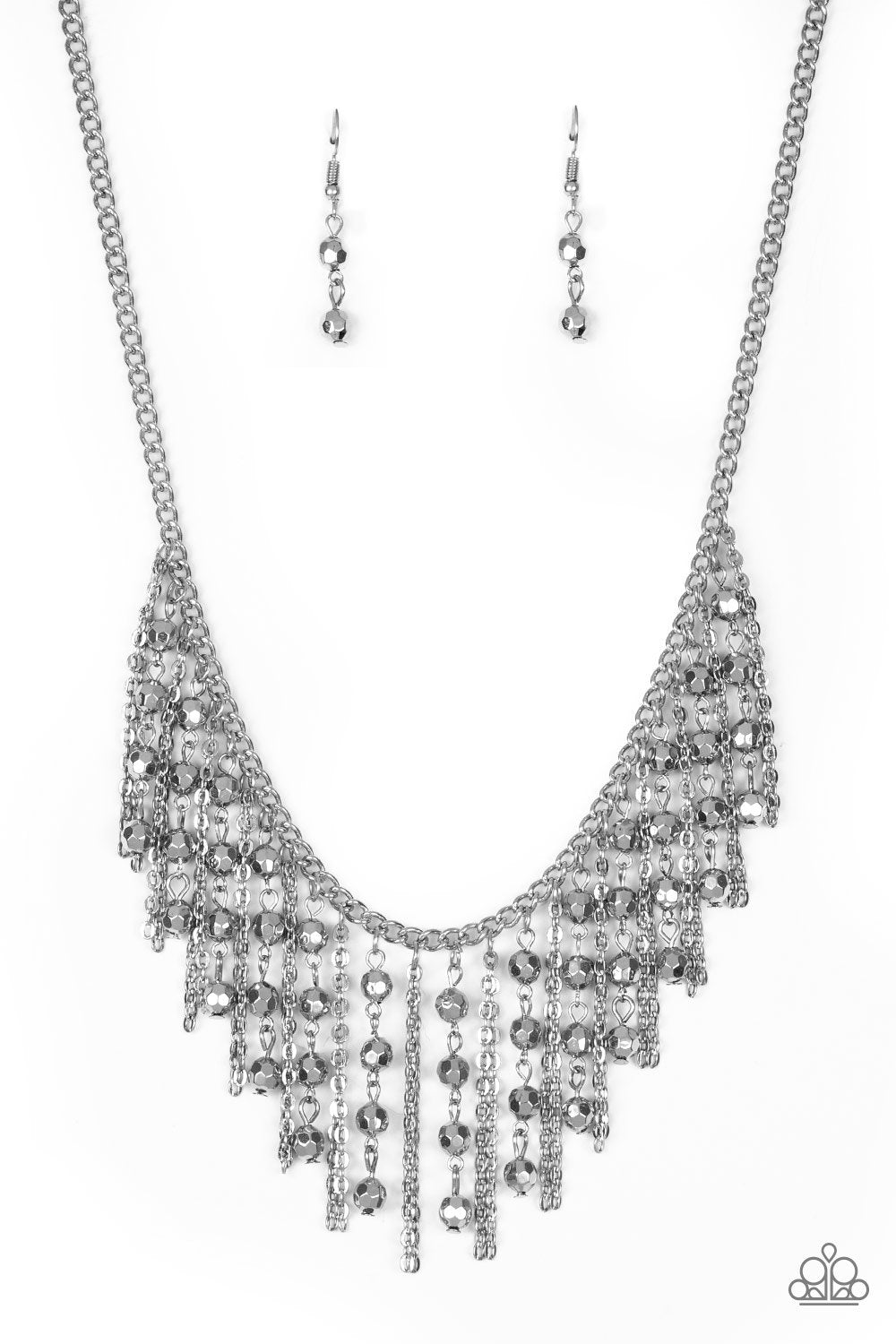 Rebel Remix Silver Paparazzi Necklace