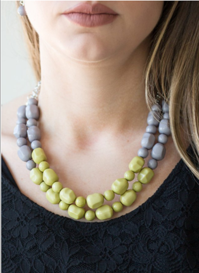 Island Excursion Green Paparazzi Necklace