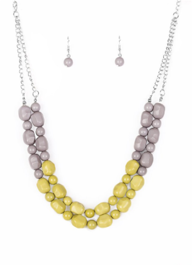 Island Excursion Green Paparazzi Necklace