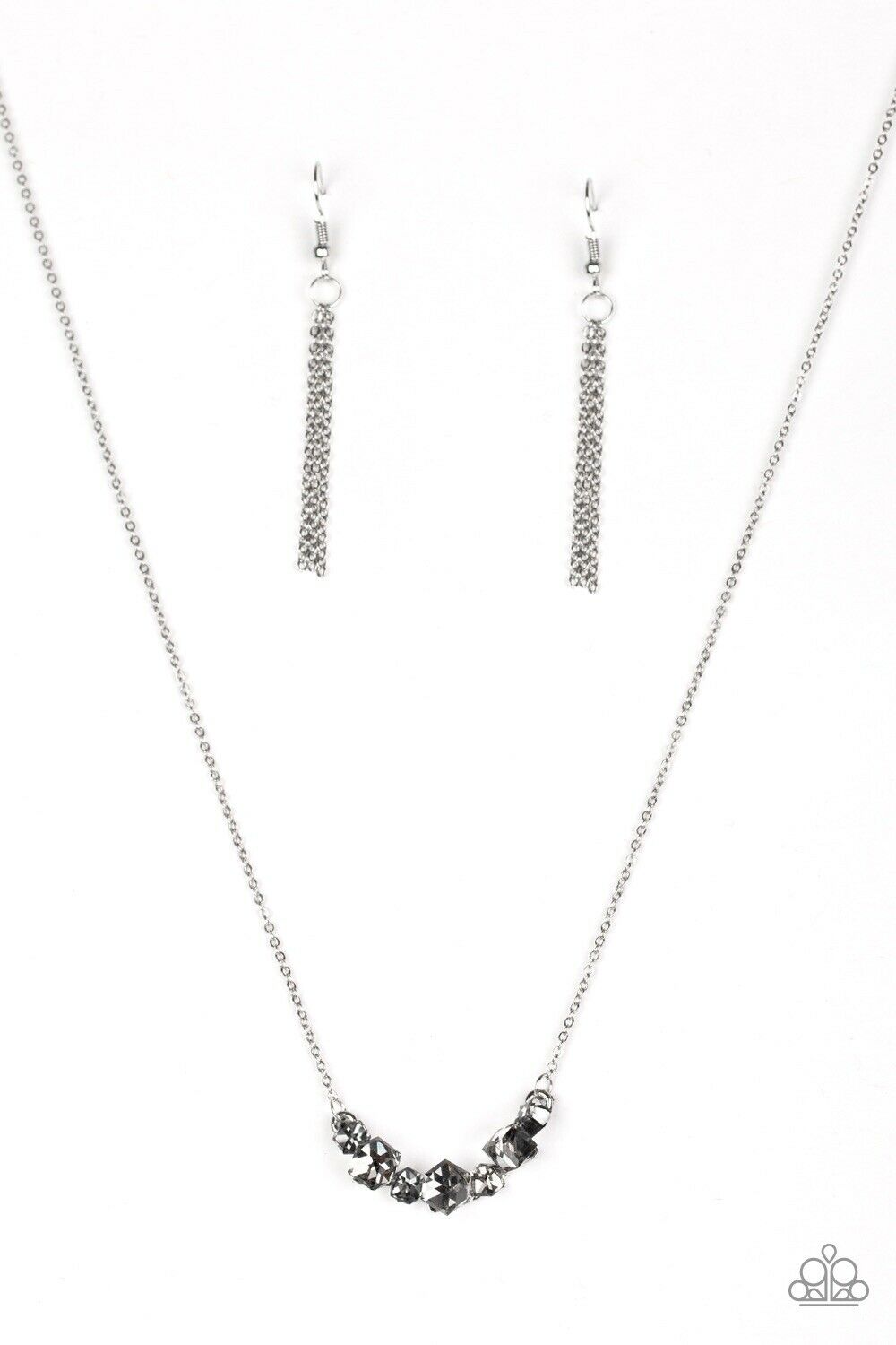 Loaded Dice Silver Paparazzi Necklace