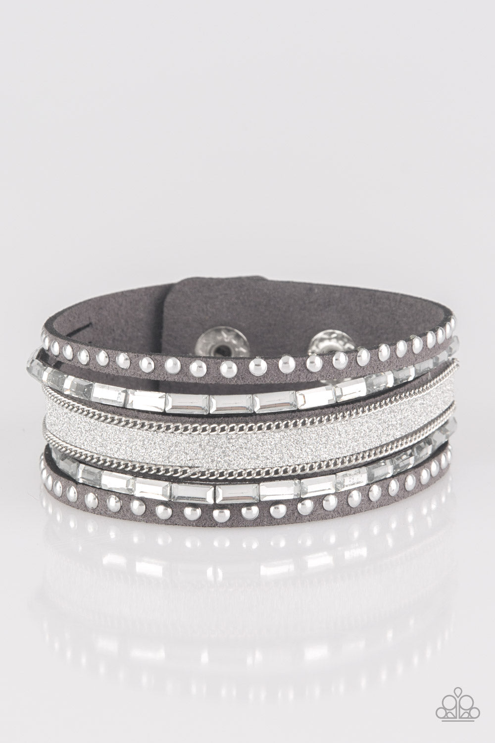 Seize The Sass Silver Paparazzi Urban Bracelet
