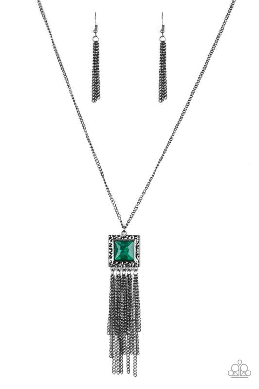 Shimmer Sensei Green Paparazzi Necklace