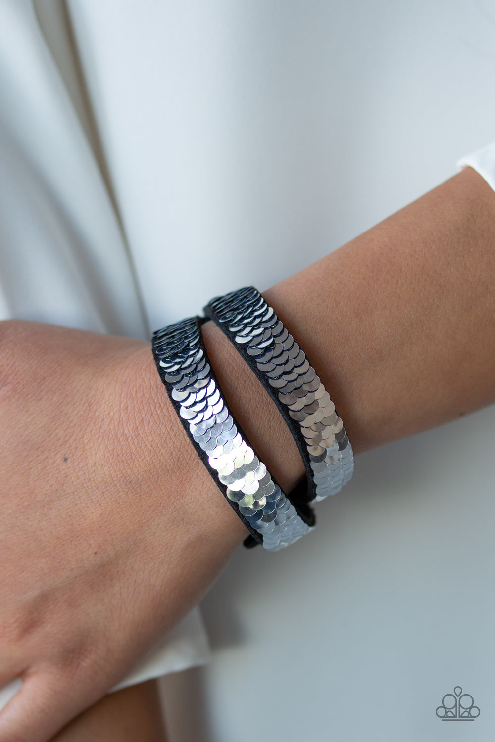 Under The Sequins Blue Paparazzi Urban Bracelet