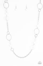 Very Visionary - White Paparazzi Necklace