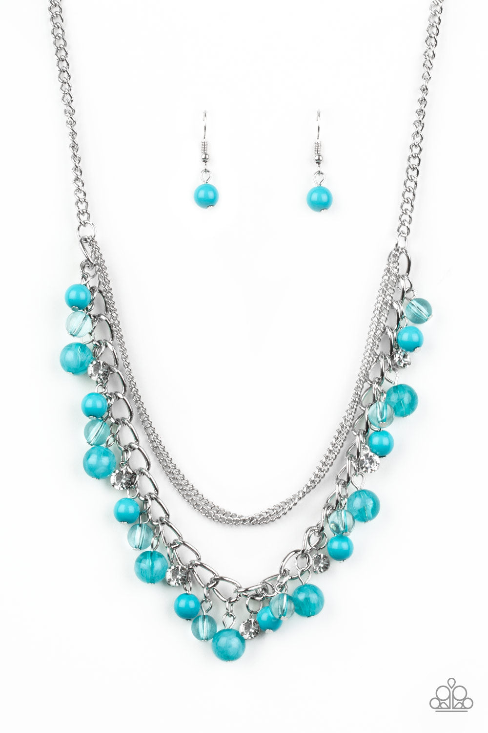 Paparazzi Wait and Sea Dainty Blue Necklace