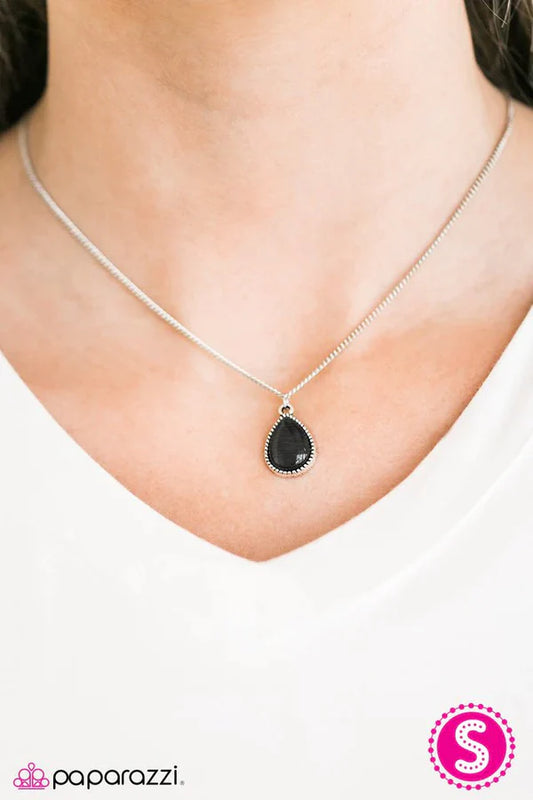 Its Raining GEMS Black Necklace
