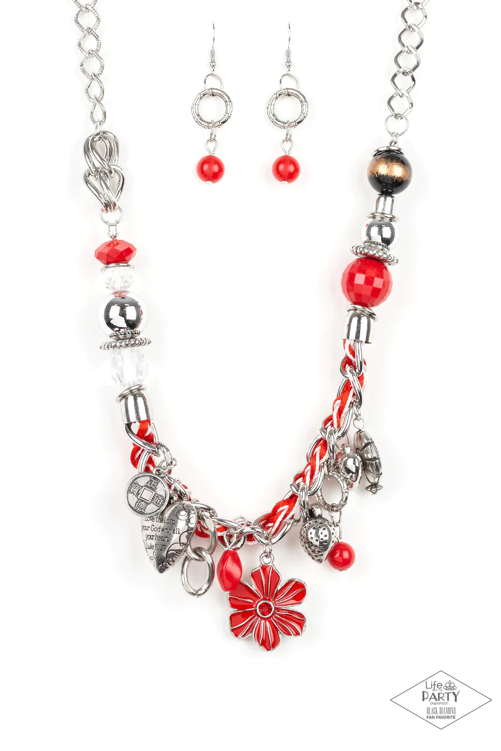 Charmed, I Am Sure Red Paparazzi Necklace