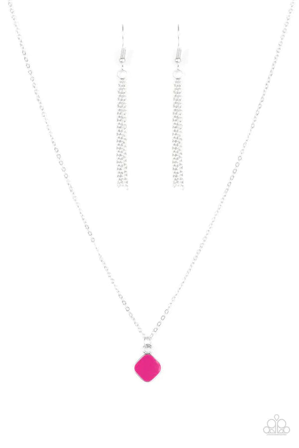 Paint A Picture Pink Necklace