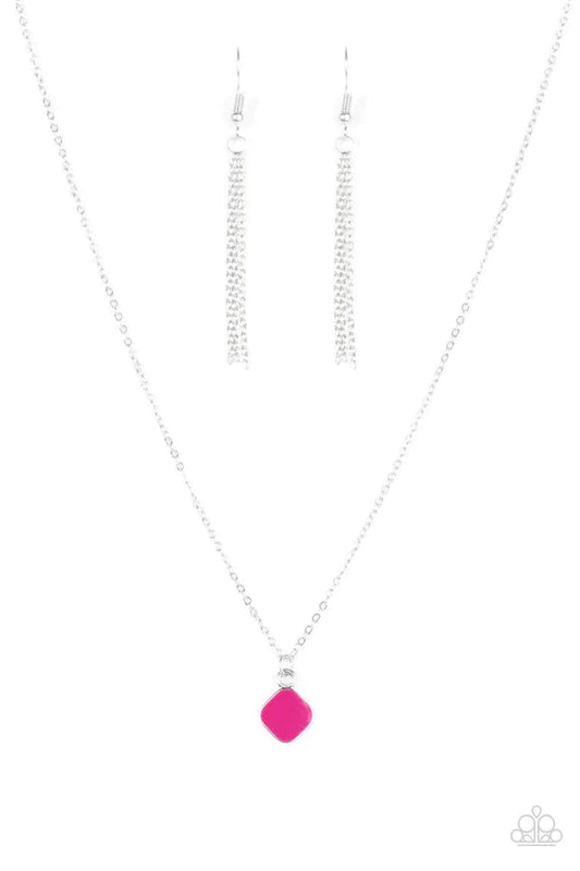 Paint A Picture Pink Necklace