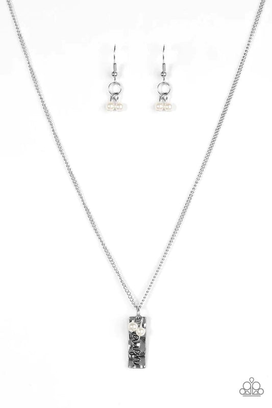 Laugh Often White Necklace