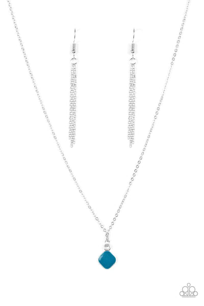 Paint A Picture Blue Necklace