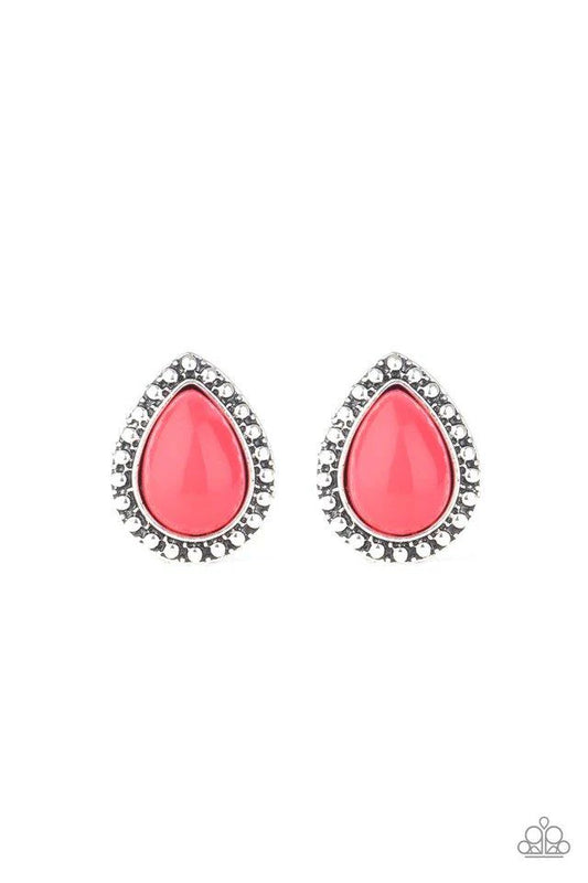 Boldly Beaded Pink Earrings