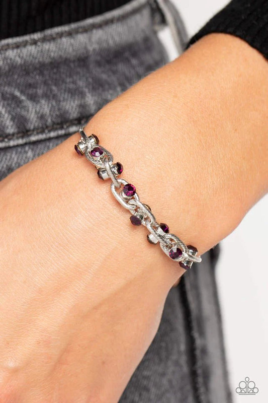 Intertwined Illusion Purple Bracelet